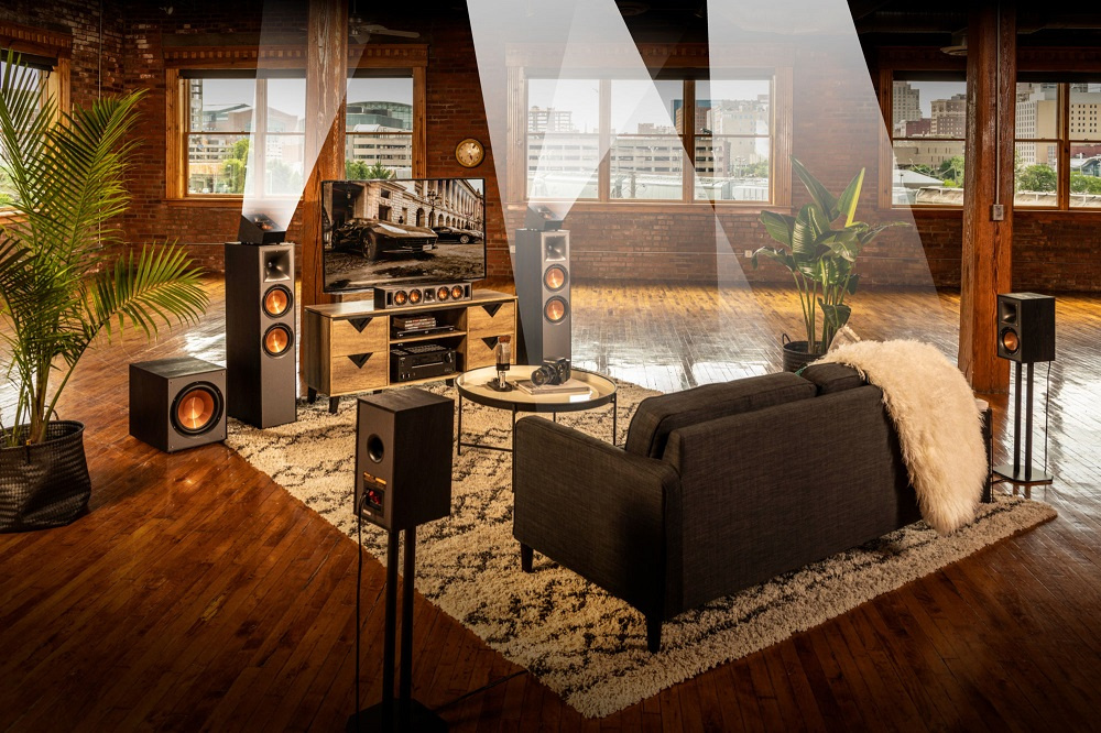 Klipsch R-41SA Dolby Atmos-högtalare, svart par UTFÖRSÄLJNING