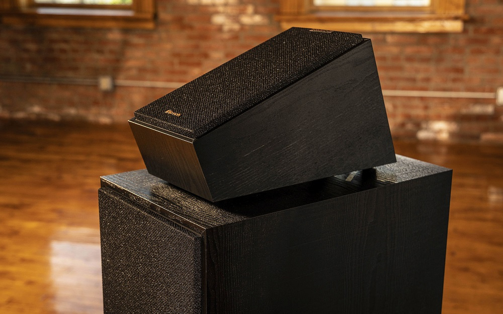 Klipsch R-41SA Dolby Atmos-högtalare, svart par UTFÖRSÄLJNING