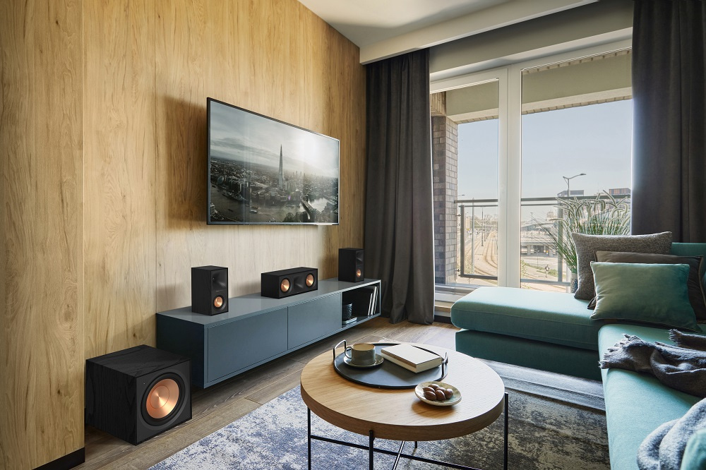 Klipsch R-50C hornladdad centerhögtalare, svart