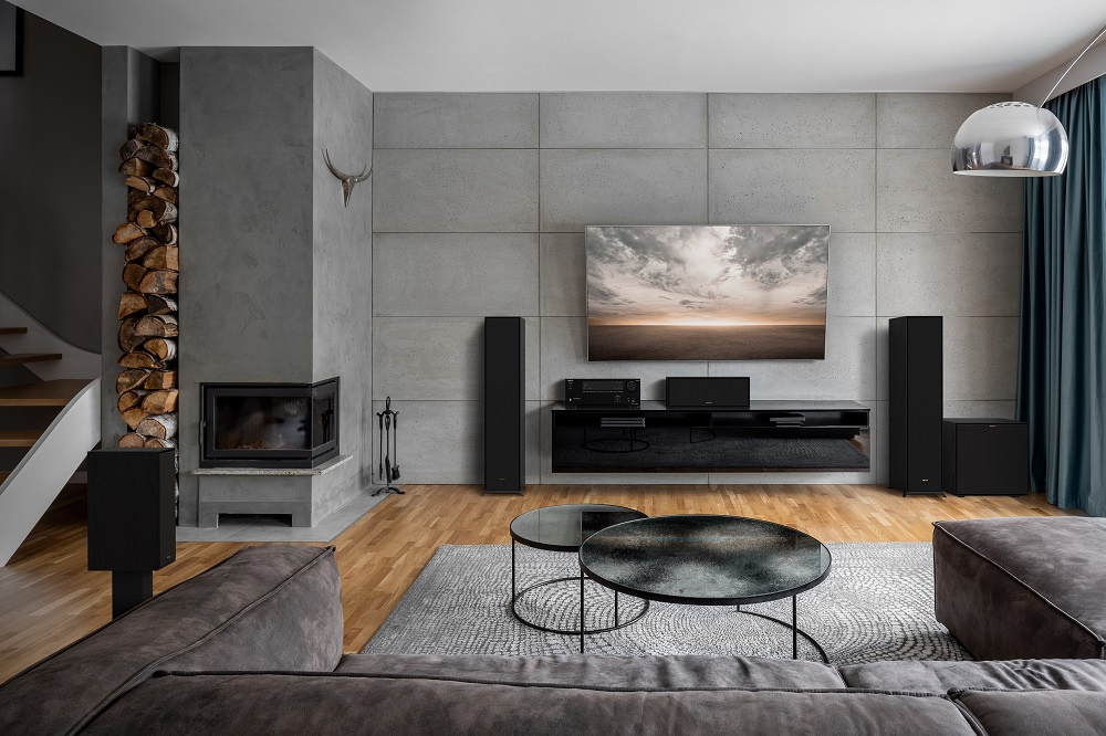 Klipsch R-50C hornladdad centerhögtalare, svart