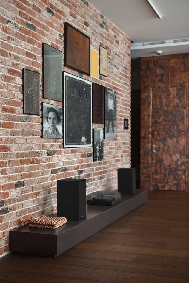 Klipsch R-50M hornladdade stativhögtalare, svart par Returexemplar