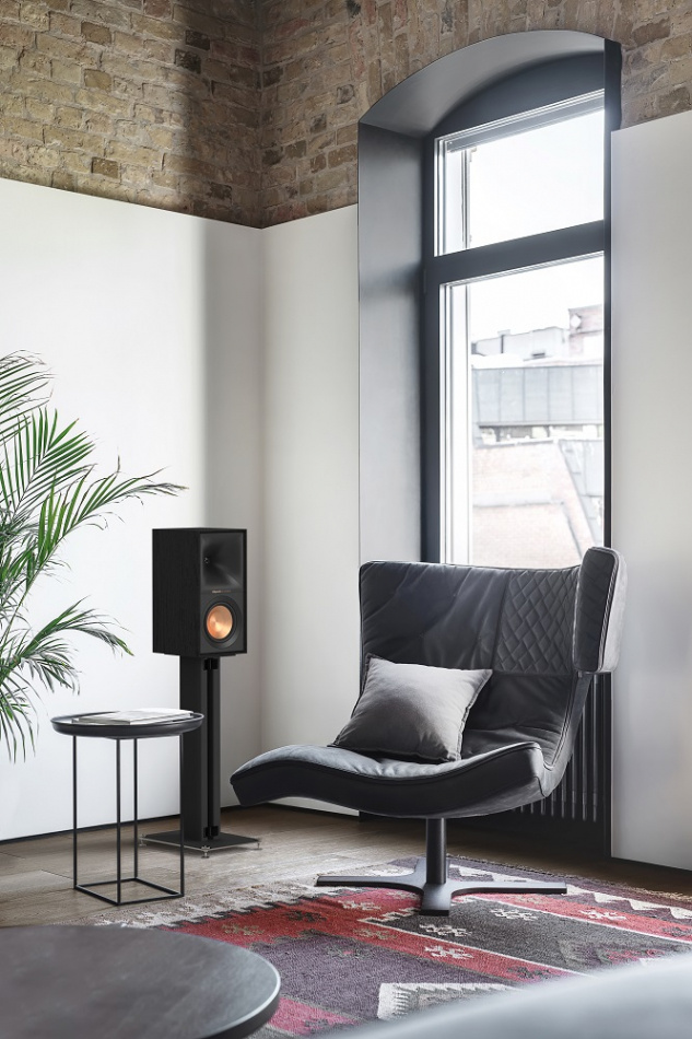 Klipsch R-50M hornladdade stativhögtalare, svart par