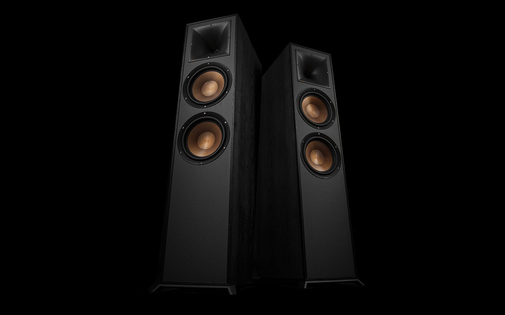 Klipsch R-820F golvhögtalare, svart par