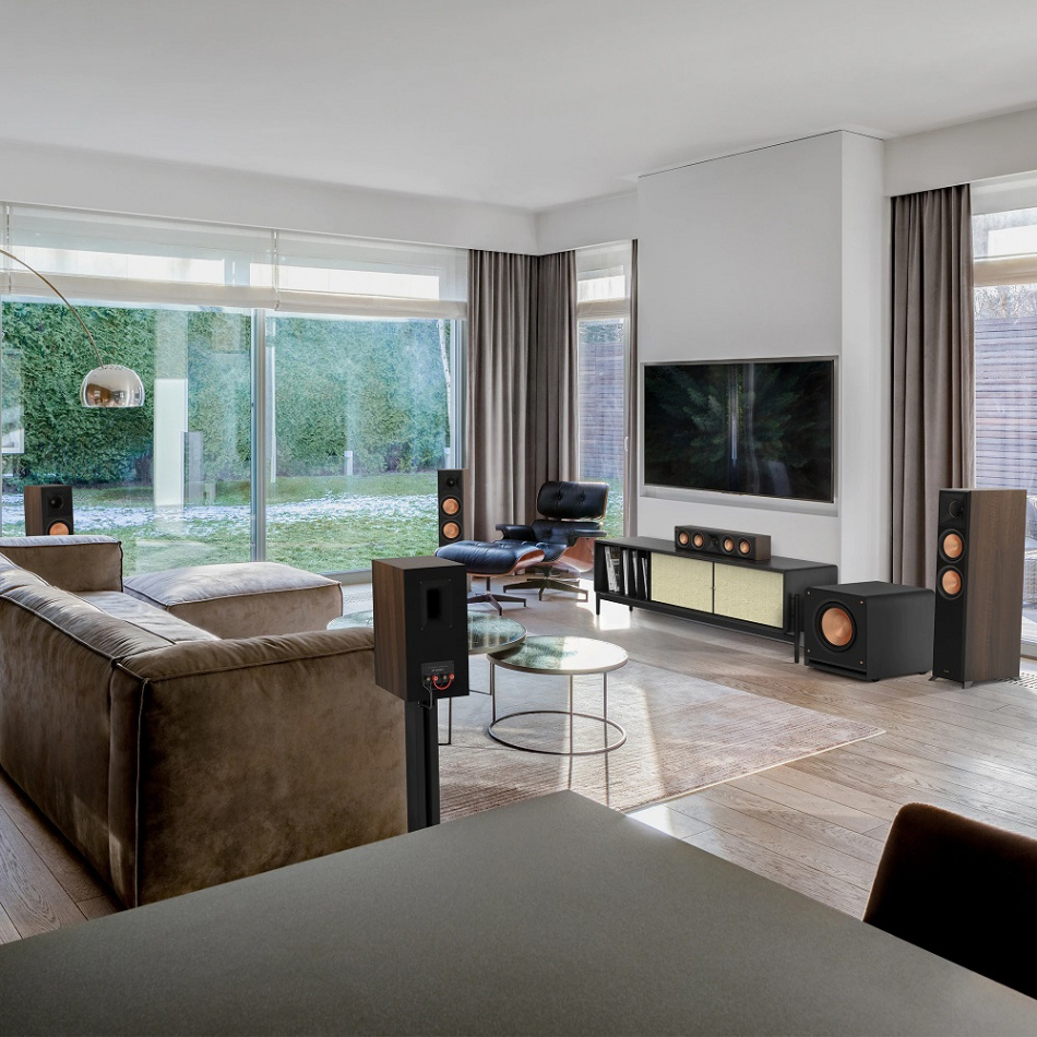 Klipsch RP-1200SW aktiv subwoofer med trådlös möjlighet, svart