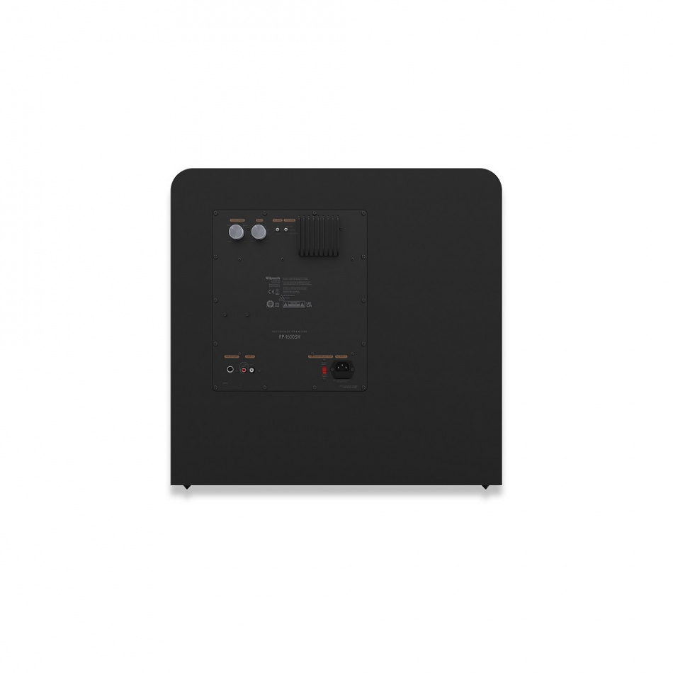 Klipsch RP-1600SW aktiv subwoofer med trådlös möjlighet, svart