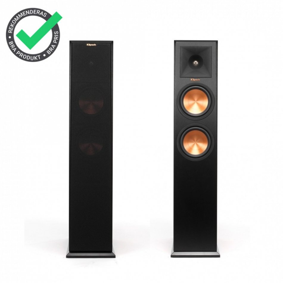Klipsch RP-260F, golvhögtalare svart par