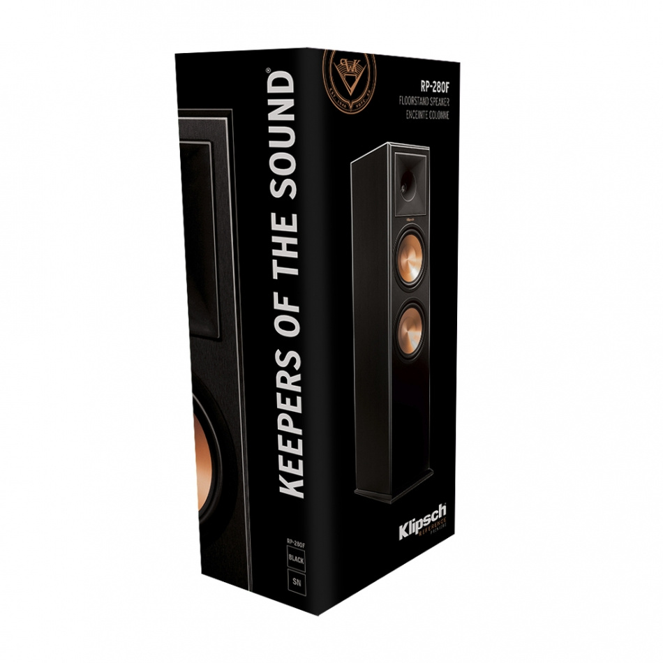 Klipsch RP-280F golvhögtalare, svart par