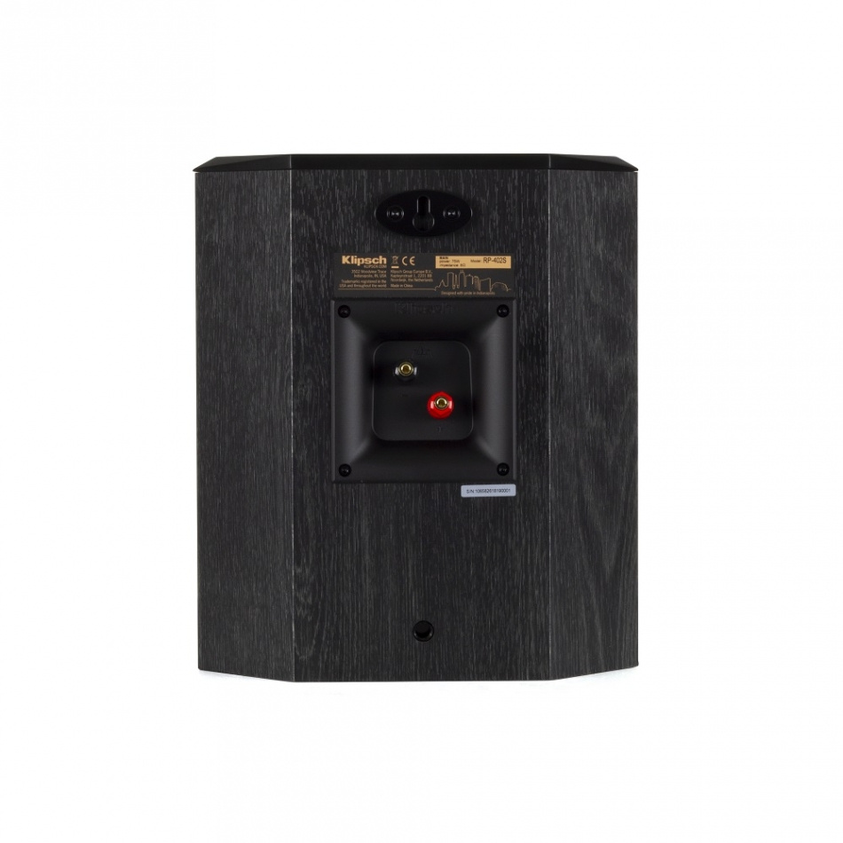 Klipsch RP-402S surroundhögtalare, svart par