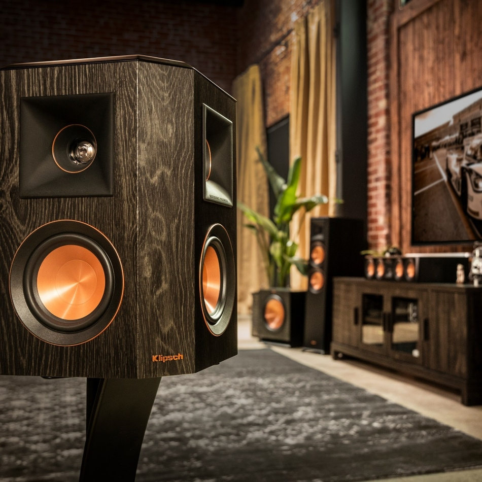 Klipsch RP-402S surroundhögtalare, svart par