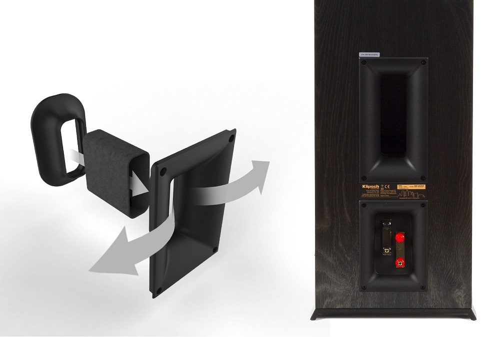 Klipsch RP-5000F golvhögtalare, svart par