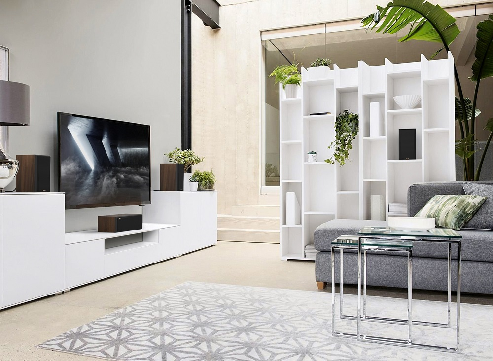 Klipsch RP-500M II hornladdade stativhögtalare, valnöt par