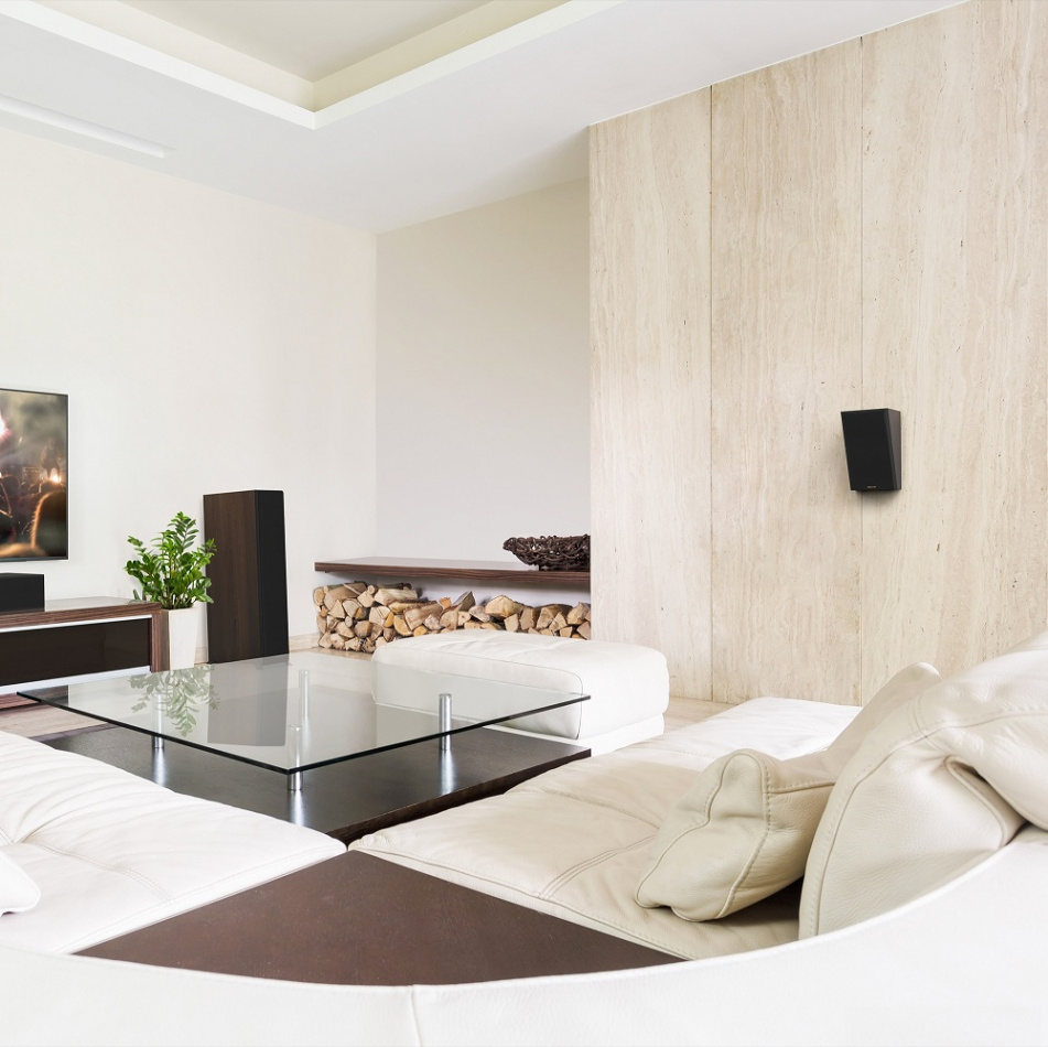 Klipsch RP-500SA II hornladdade Dolby Atmos-högtalare, valnöt par