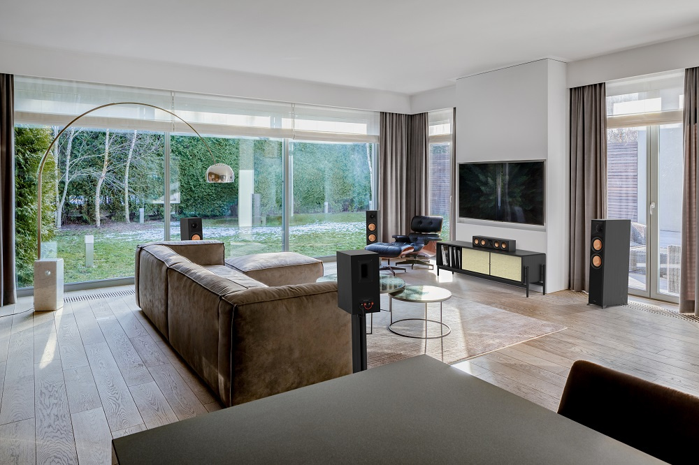 Klipsch RP-6000F II hornladdade golvhögtalare, svart par