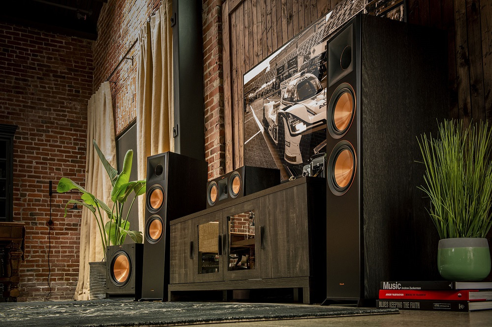 Klipsch RP-8000F golvhögtalare, svart par