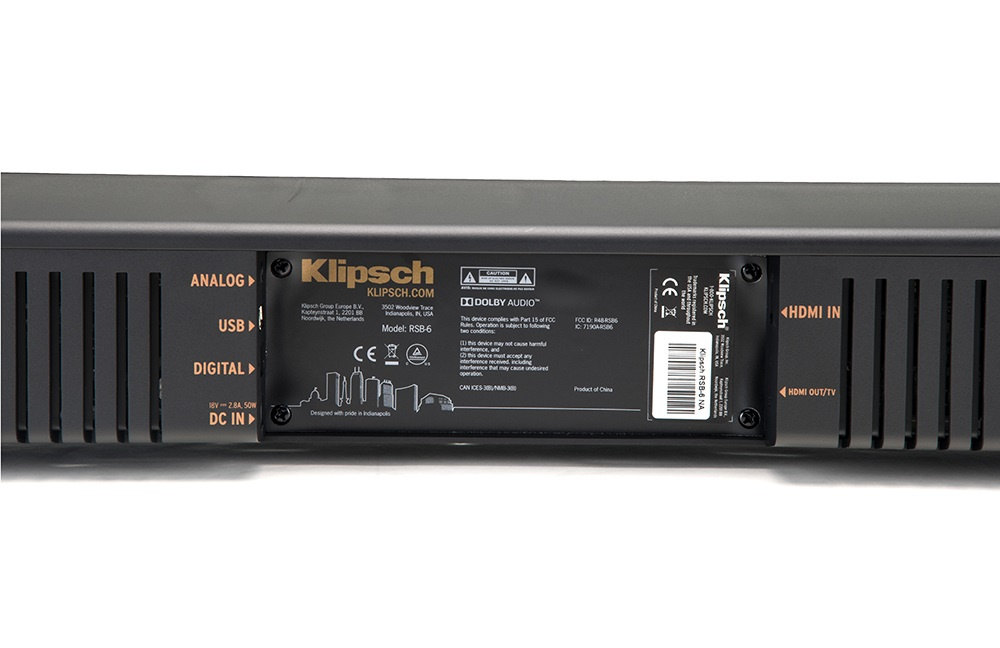 Klipsch RSB-6 Soundbar med trådlös subwoofer