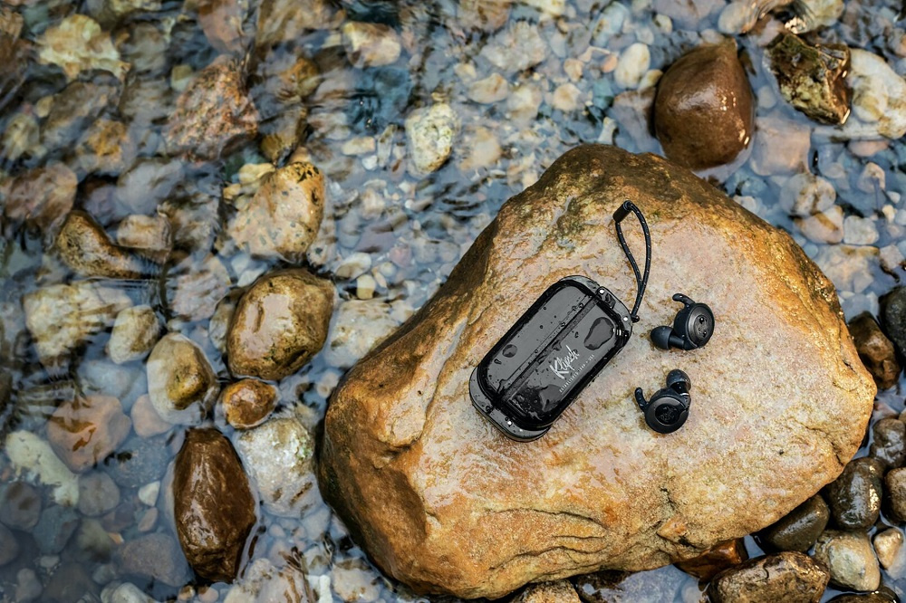 Klipsch T5 II True Wireless Sport, trådlösa in-ear hörlurar, svart