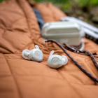 Klipsch T5 II True Wireless Sport, trådlösa in-ear hörlurar, vitgrå