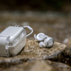 Klipsch T5 II True Wireless Sport, trådlösa in-ear hörlurar, vitgrå Klipsch T5 II True Wireless Sport, trådlösa in-ear hörlurar, vitgrå