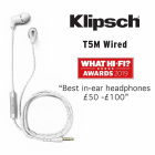 Klipsch T5M Wired, in-ear hrlurar svart