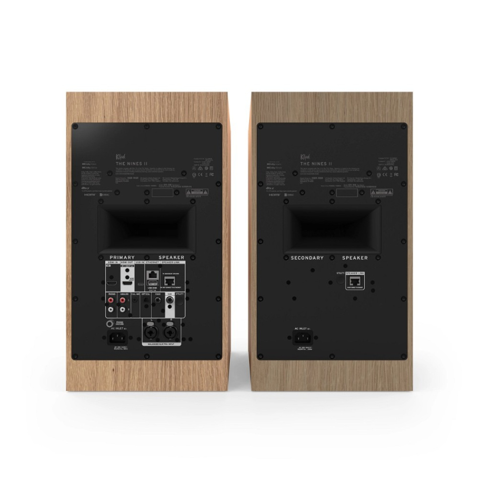 Klipsch The Nines II streaminghögtalare med HDMI, Dolby Atmos & Dirac Live, ek par