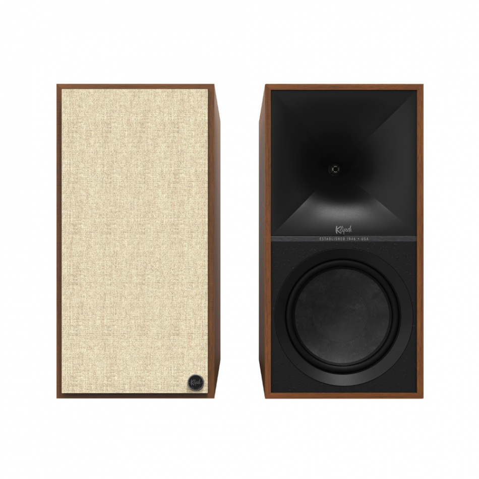 Klipsch The Nines aktiva Bluetooth-högtalare med HDMI ARC, valnöt Returexemplar