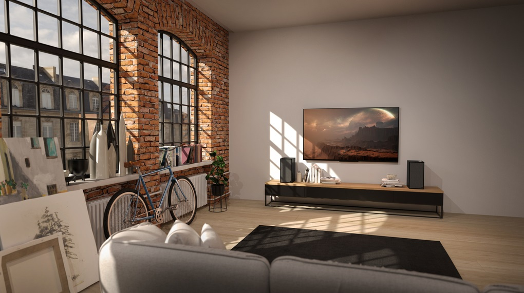 Klipsch The Sevens aktiva högtalare med fri WiiM Mini, HDMI ARC, Bluetooth & RIAA, svart