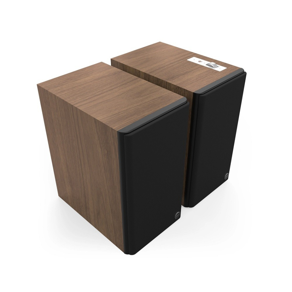 Klipsch The Sevens II streaminghögtalare med HDMI, Dolby Atmos & Dirac Live, valnöt par