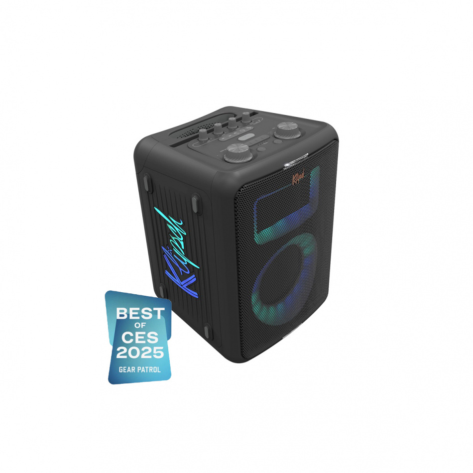 Klipsch Vegas, bärbar partyhögtalare med Bluetooth & mikrofon