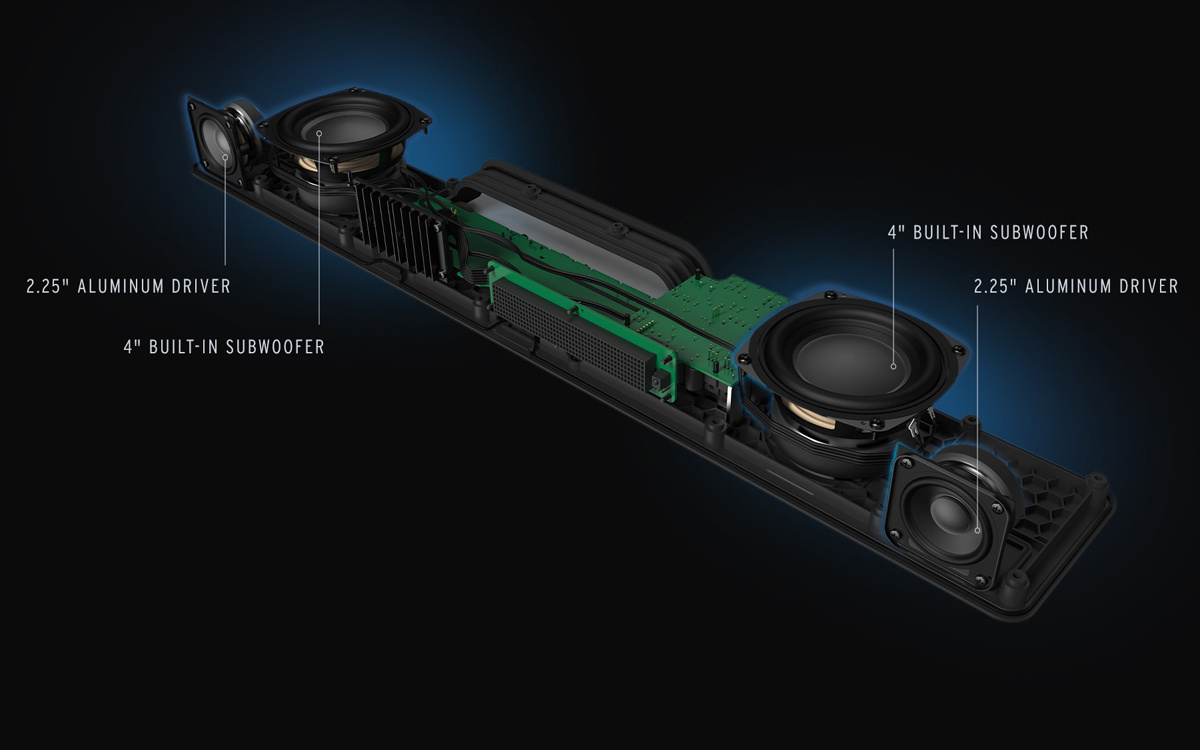 Klipsch Flexus Core 100 soundbar med Bluetooth & virtuell Dolby Atmos, svart