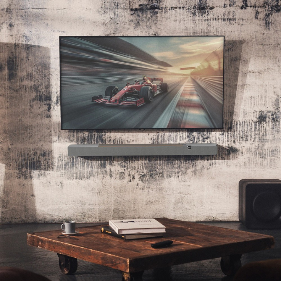 Klipsch Flexus Core 200 soundbar med Bluetooth & Dolby Atmos, valnöt