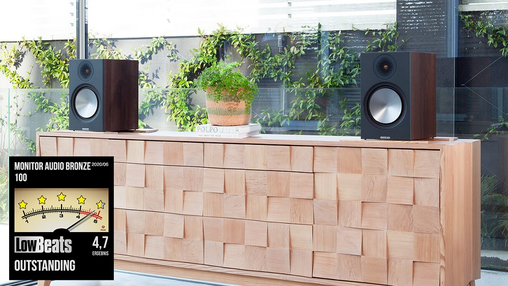 Monitor Audio Bronze 100 6G stativhögtalare, valnöt par