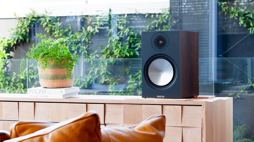 Monitor Audio Bronze 100 6G stativhögtalare, valnöt par