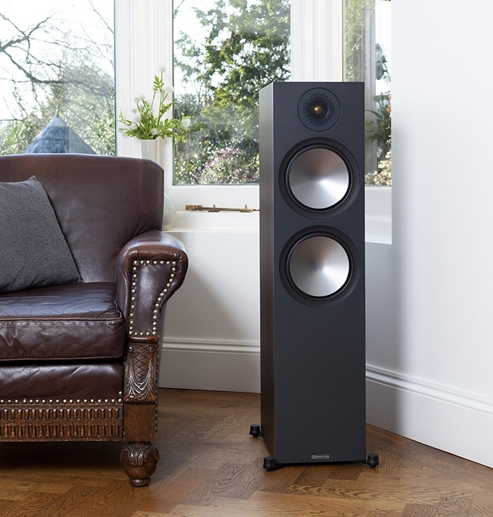 Monitor Audio Bronze 500 6G golvhögtalare, svart par