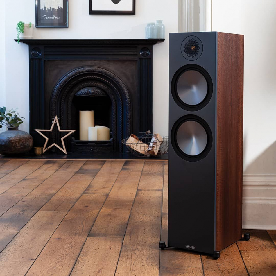 Monitor Audio Bronze 500 6G golvhögtalare, valnöt par