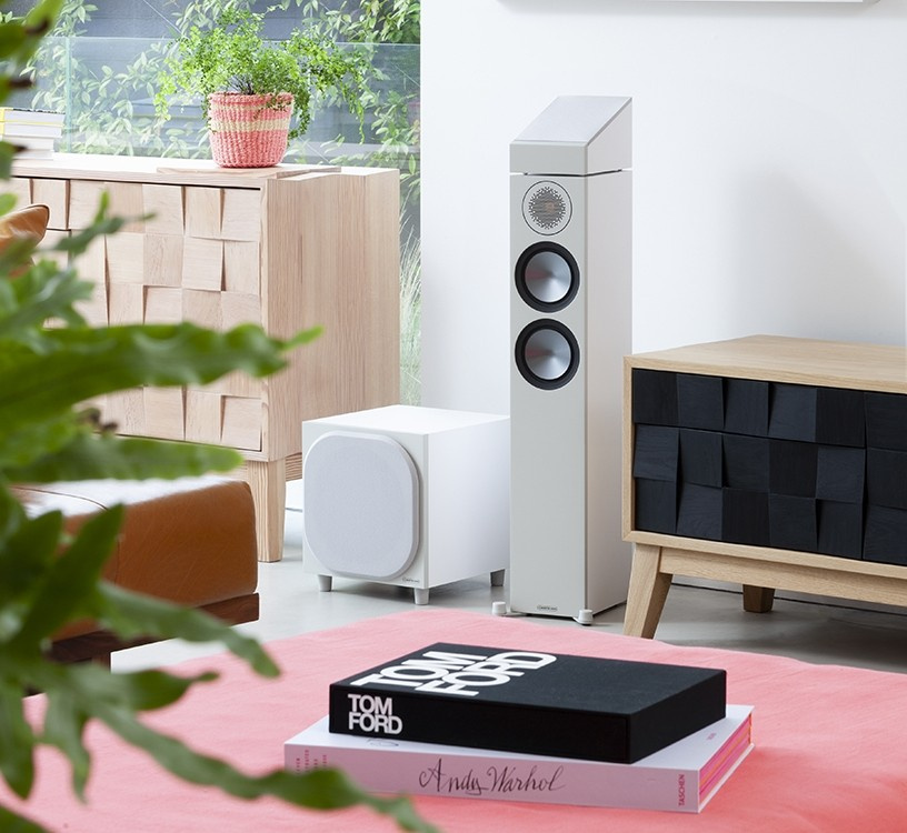 Monitor Audio Bronze AMS 6G Dolby Atmos högtalare, vitt par