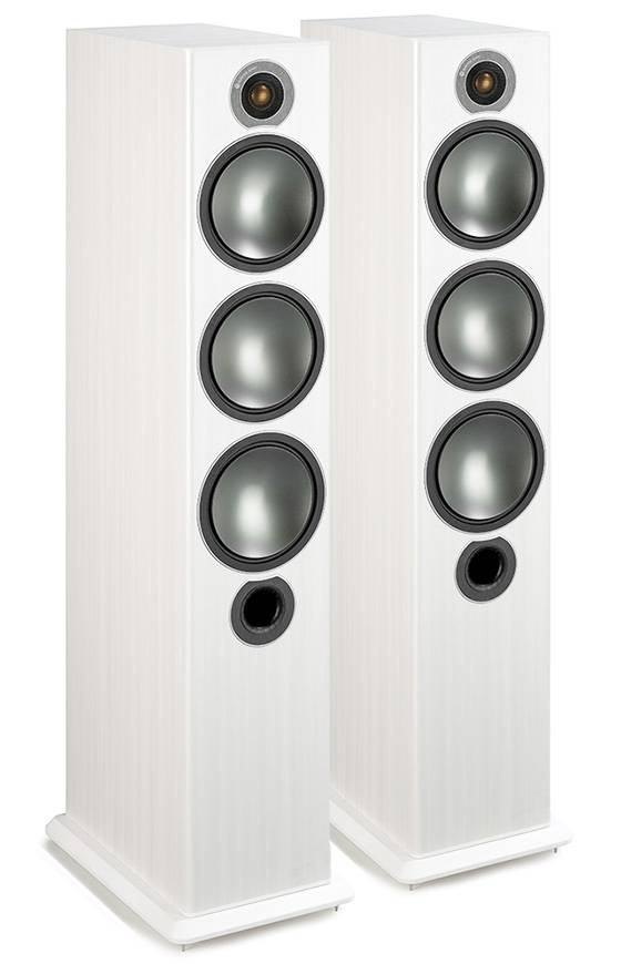 Monitor Audio Bronze 6 golvhögtalare, vit ask