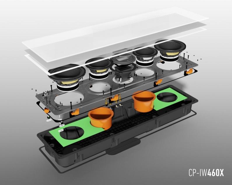Monitor Audio Creator CP-IW460X inbyggnadshögtalare med backbox för vägg, styck
