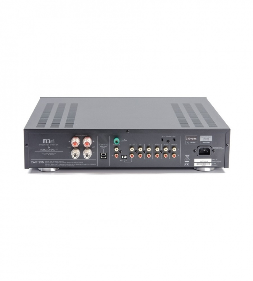 Musical Fidelity M3si stereoförstärkare med USB DAC & RIAA-steg, silver