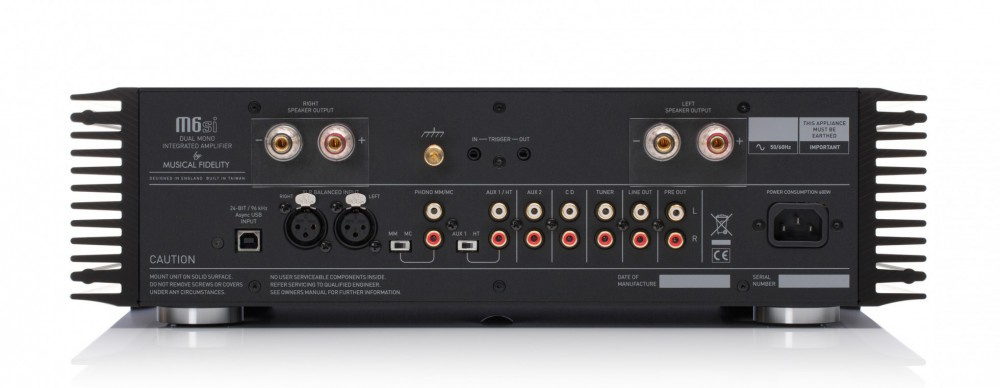 Musical Fidelity M6si stereoförstärkare med RIAA & USB DAC, svart
