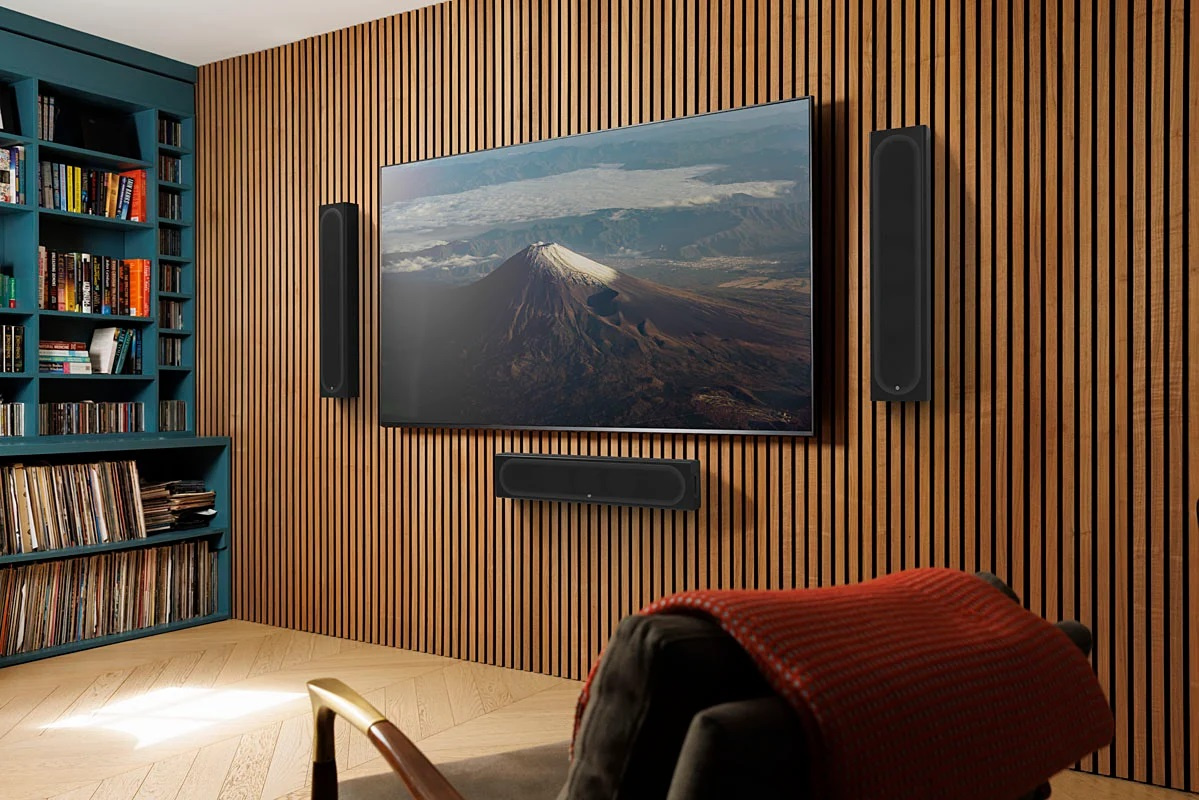 Monitor Audio Radius On-Wall 4G vägghögtalare, pianosvart styck