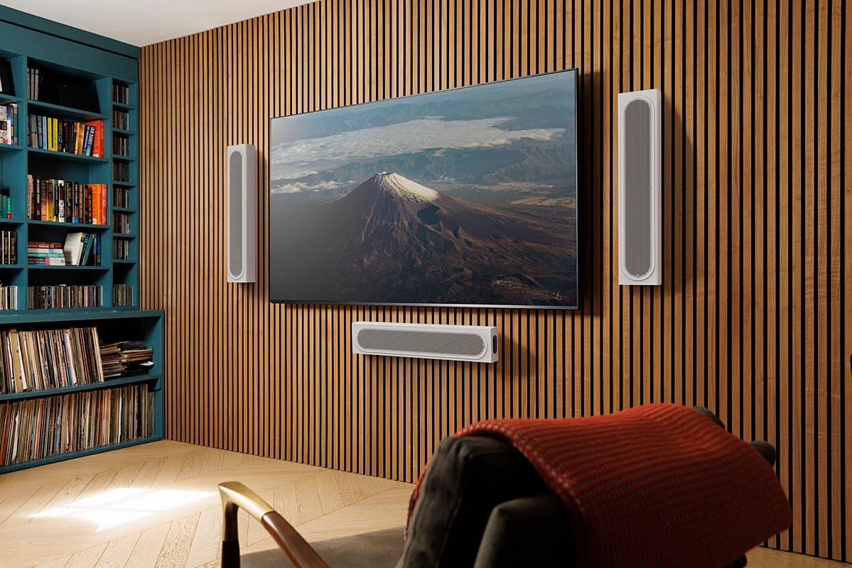 Monitor Audio Radius On-Wall 4G vägghögtalare, mattvit styck