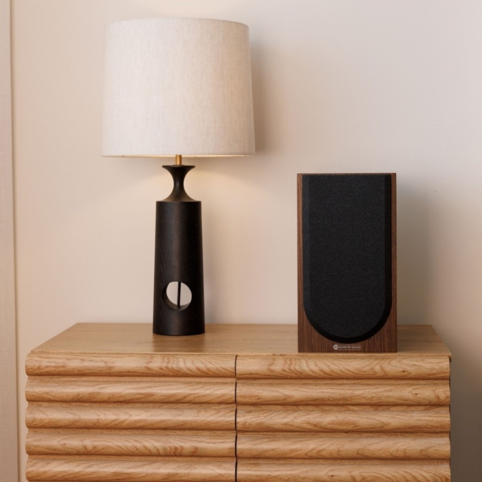 Monitor Audio Silver 50 8G stativhögtalare, valnöt par