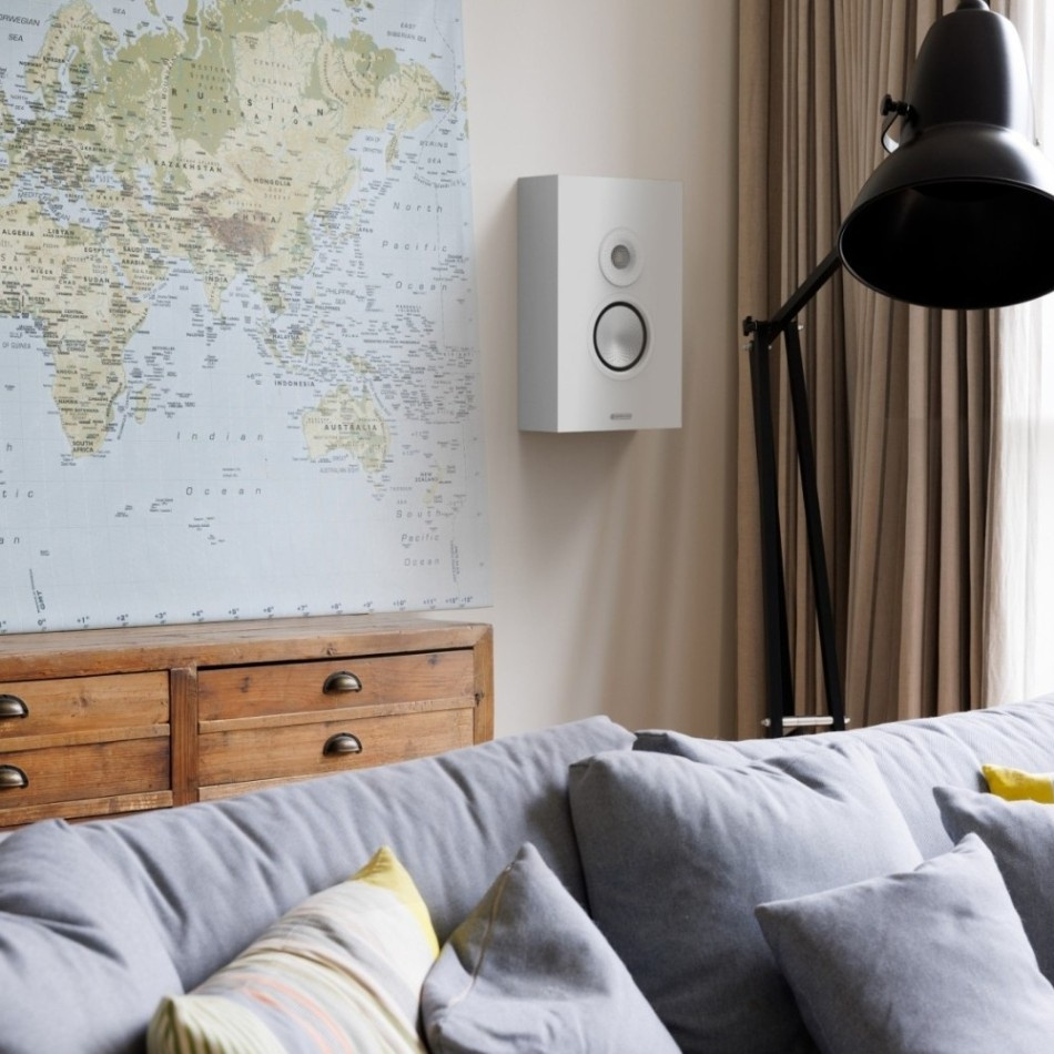 Monitor Audio Silver On-Wall 8G vägghögtalare mattvit, styck
