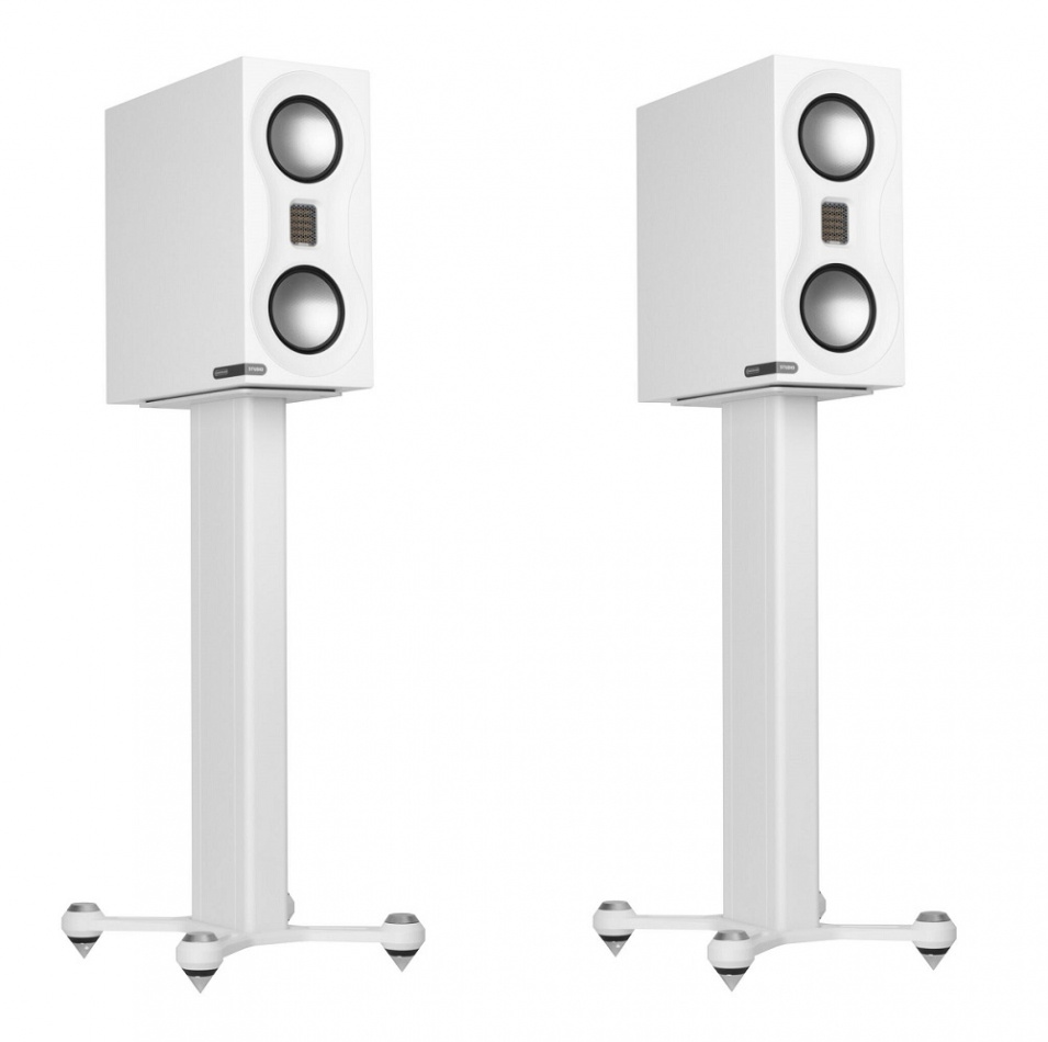 Monitor Audio Studio Stand högtalarstativ, vitt par