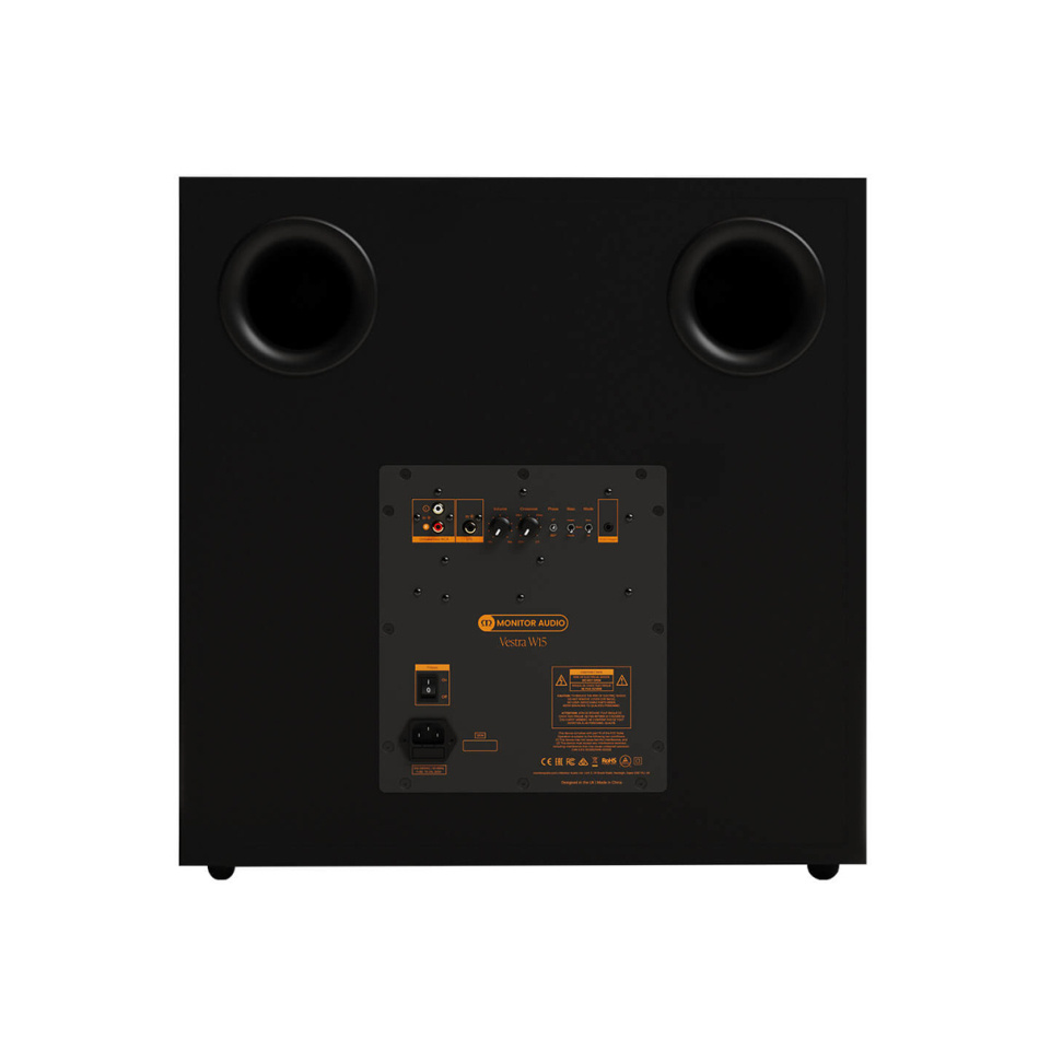 Monitor Audio Vestra W15 aktiv subwoofer, mattsvart