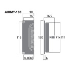 Monacor AIRMT-130 högtalarelement banddiskant Monacor AIRMT-130 högtalarelement banddiskant