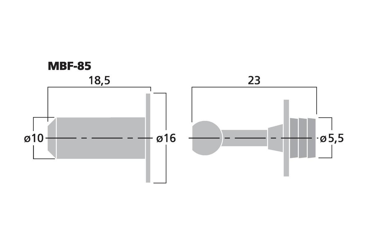 Monacor MBF-85 hållare högtalargaller, 8-pack