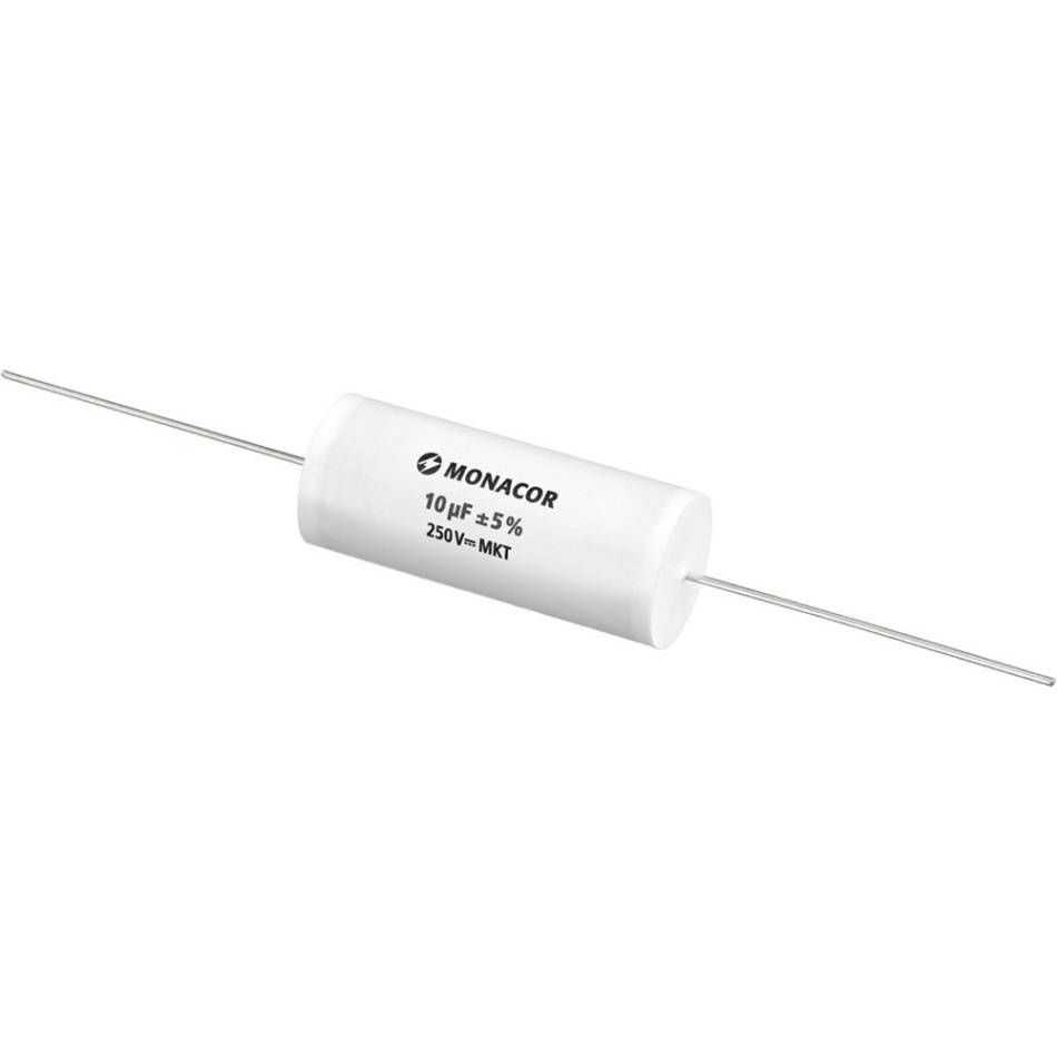 Monacor MKTA-100 Kondensator, metallbelagd polyesterfilm 10 uF, 250V