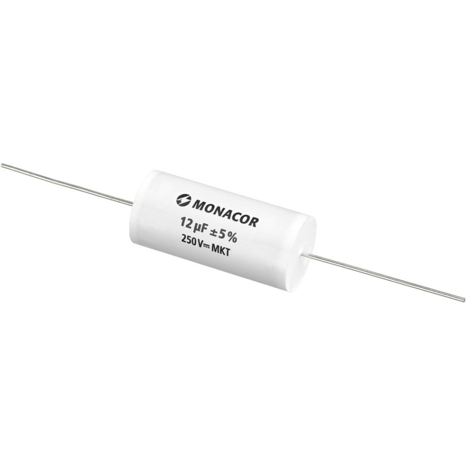 Monacor MKTA-120 Kondensator, metallbelagd polyesterfilm 12 uF, 250V