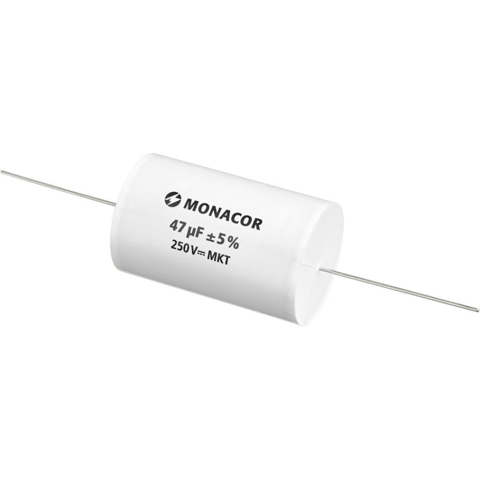 Monacor MKTA-470 Kondensator, metallbelagd polyesterfilm 47 uF, 250V